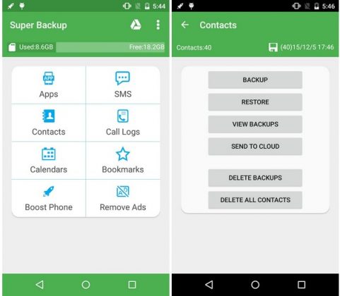 bookmark folders factory reset android
