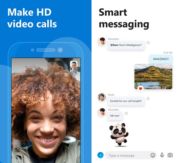 facebook skype app for android