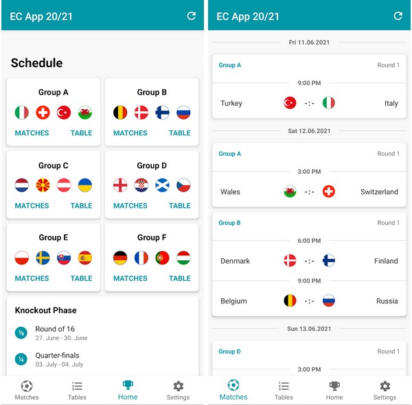 Euro Football 2020 Live Scores | HTApp.net - Free APK ...